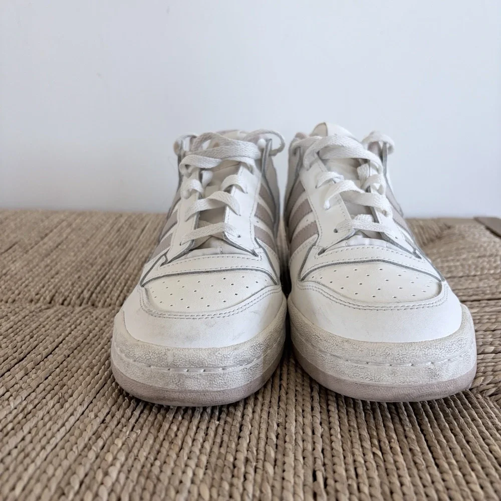 Adidas White Originals Forum Low CL Sneaker Shoe Men Sz 10.5 UK9